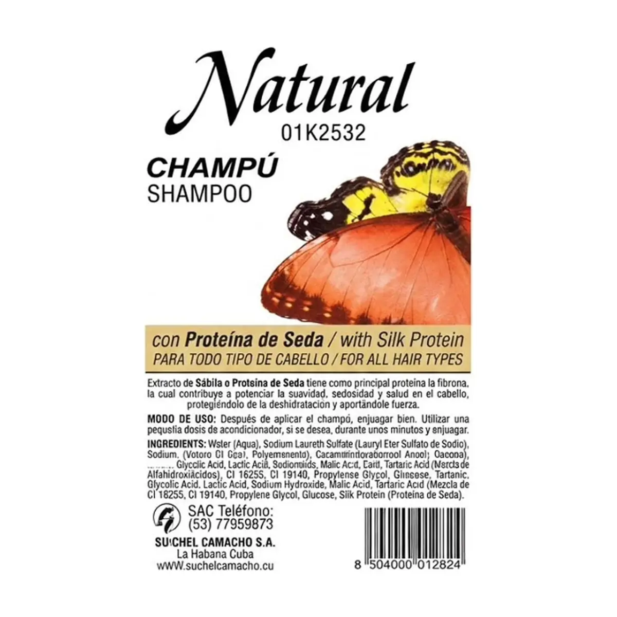Juego de champú y acondicionador con extracto de proteína de seda para todos los cabellos S&C Natural - Thumbnail 3