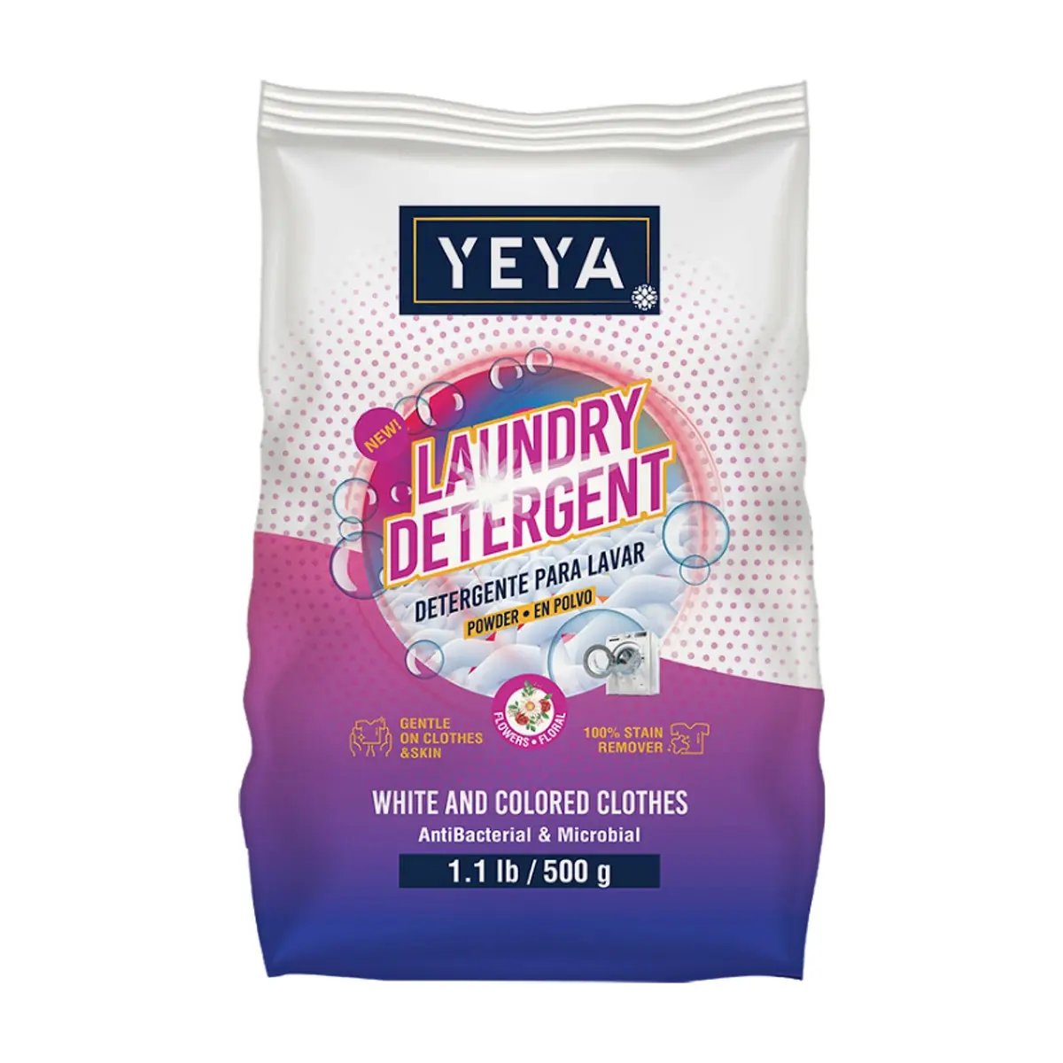 Detergente en polvo con aroma a flores YEYA (30 x 500 g / 1.1 lb - Miniatura 4