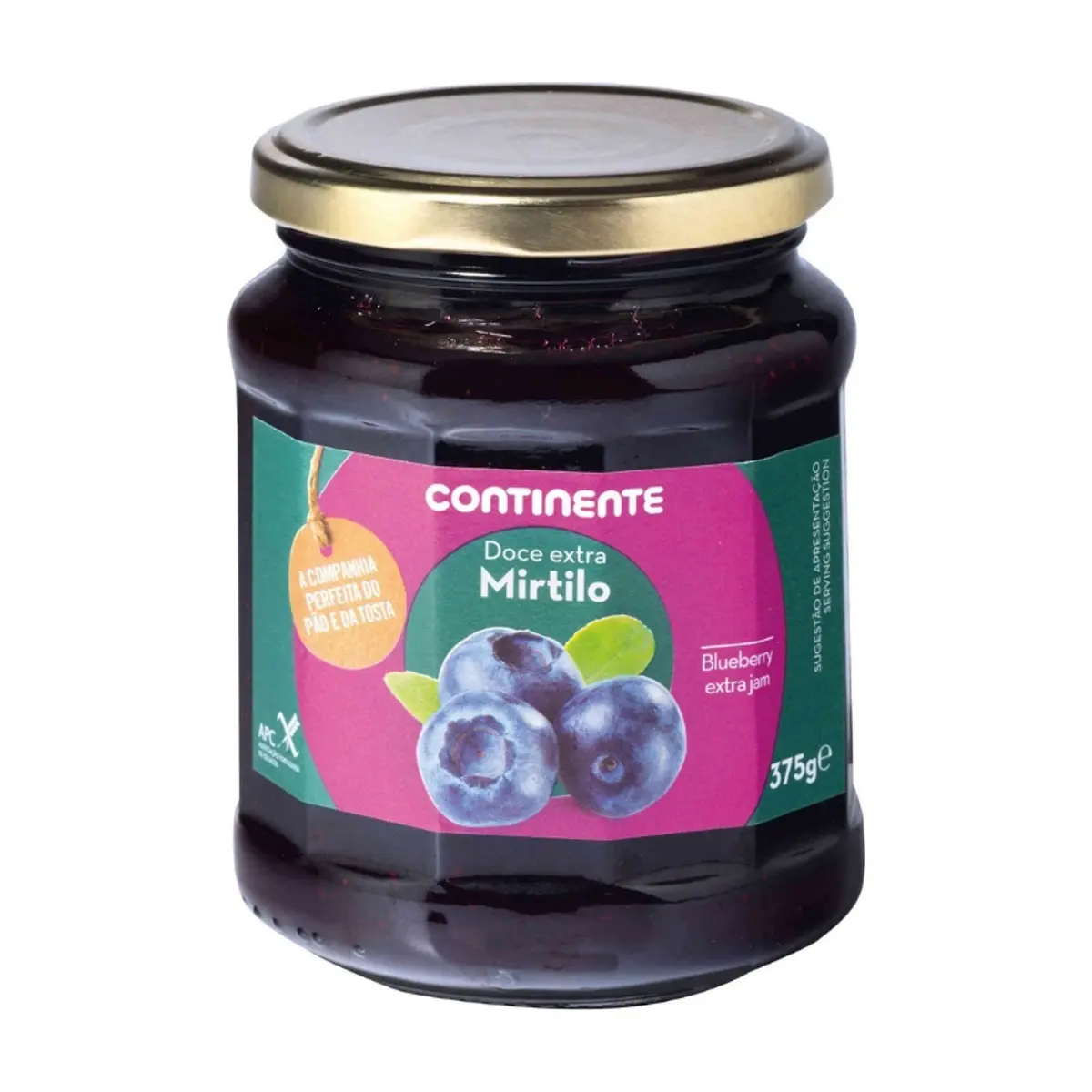 Mermelada extra de arándanos Continente (375 g / 13.23 oz) - Miniatura 1