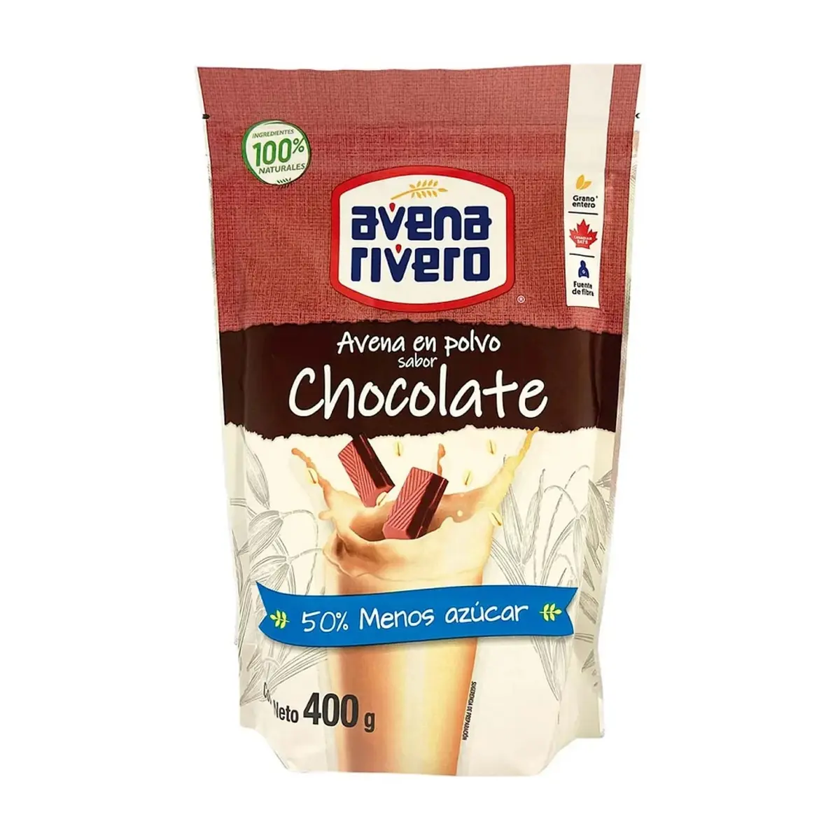 Avena en polvo sabor chocolate Avena Rivero (400 g / 14.11 oz)
