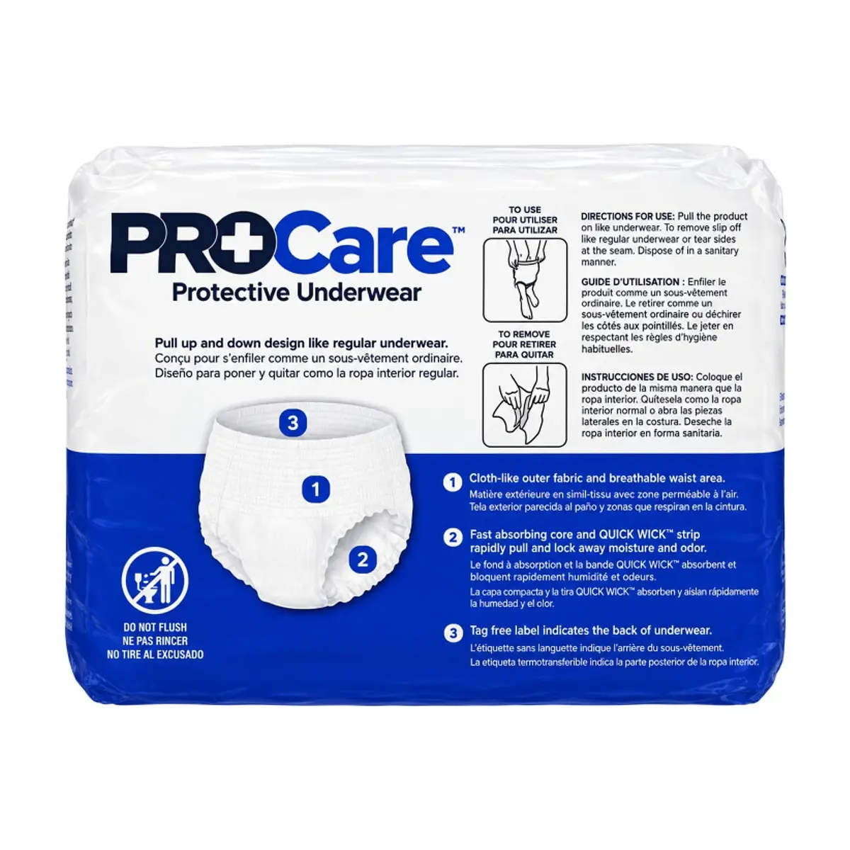 Pañales desechables para adultos talla L ProCare (18 U) - Miniatura 2