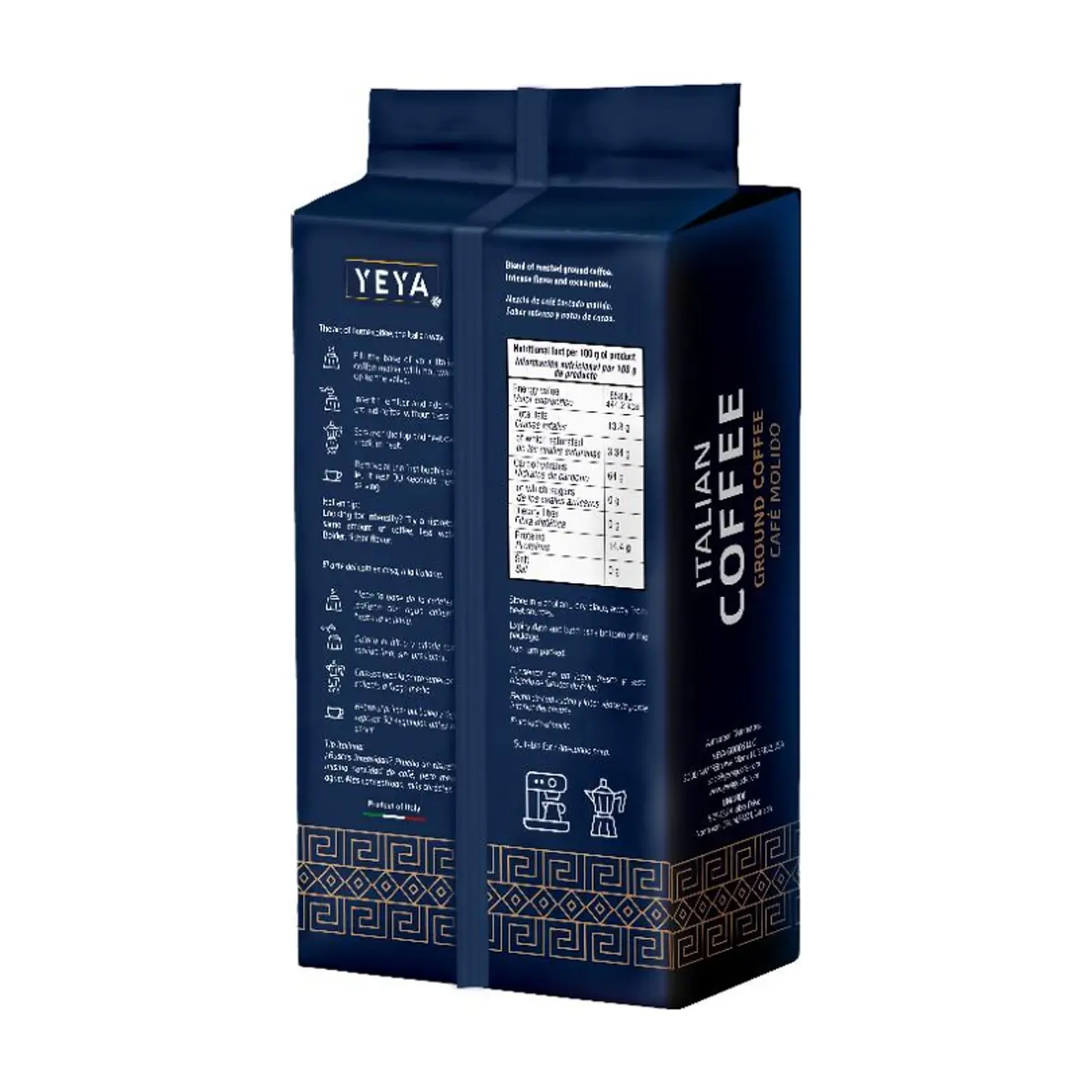 Café espresso Italiano YEYA (5 x 250 g / 8.8 oz) - Miniatura 4