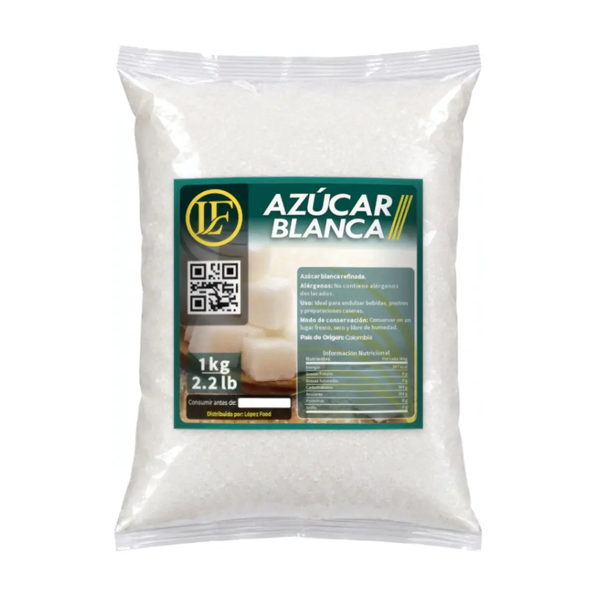 Azúcar blanca LF (1 kg / 2.2 lb)