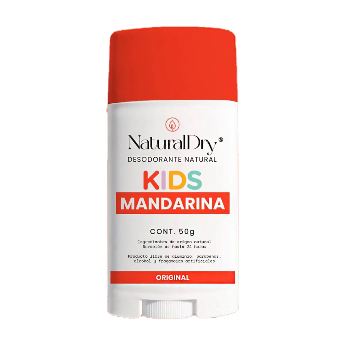 Desodorante natural corporal en barra para niños aroma mandarina NaturalDry (50 g / 1.76 oz)