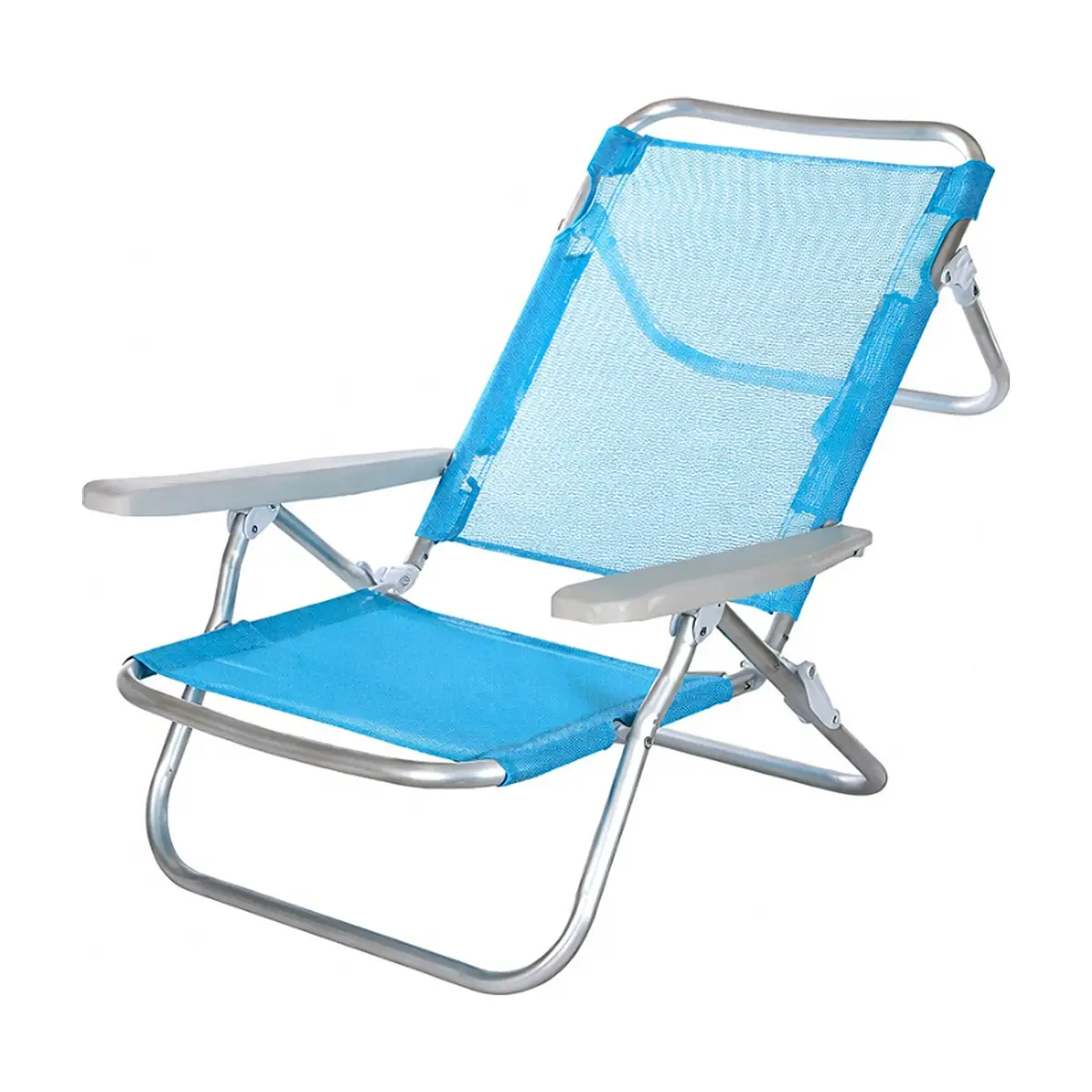 Silla de playa plegable aluminio fibreline azul con asa Casa y Menaje - Thumbnail 2