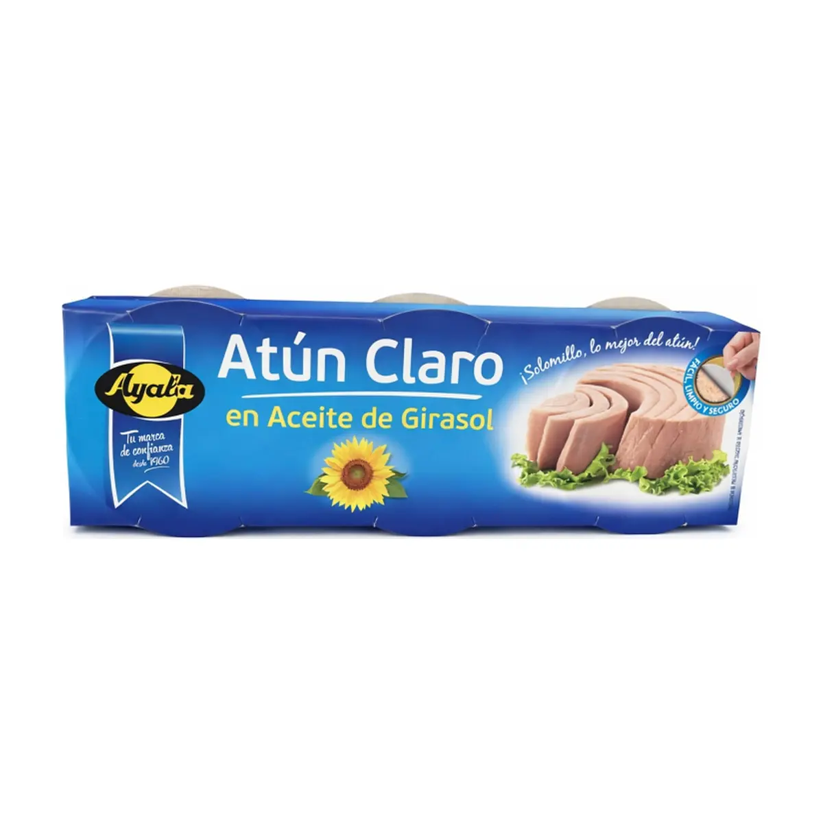 Atún claro en aceite de girasol Ayala (210 g / 7.41 oz)