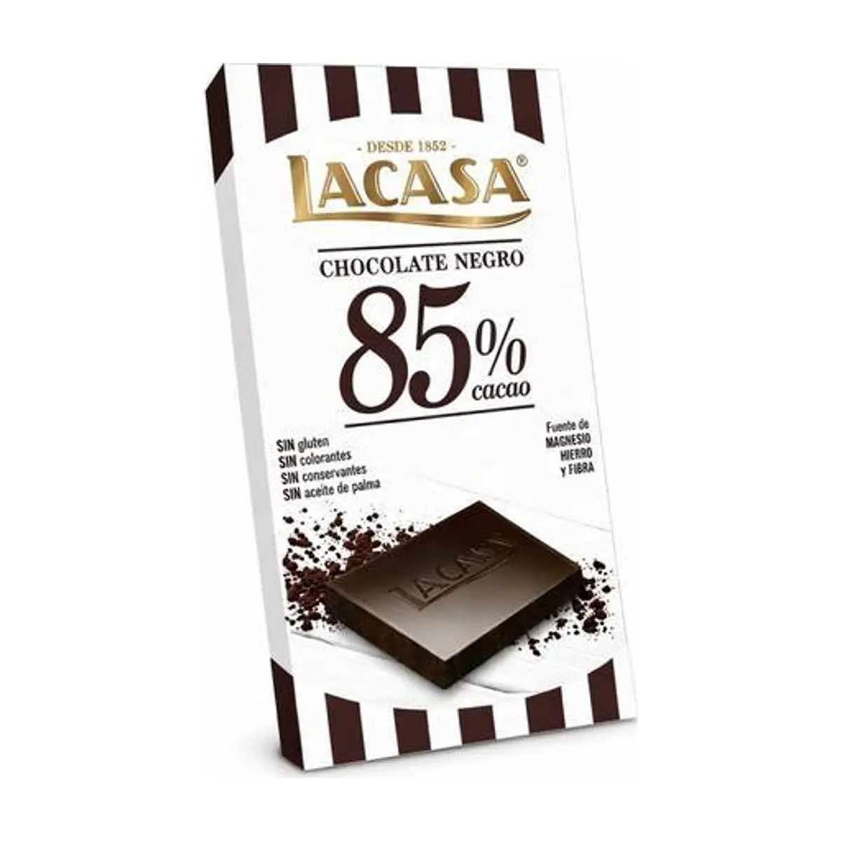 Tableta de Chocolate Negro 85% (100g) LACASA - Image 1