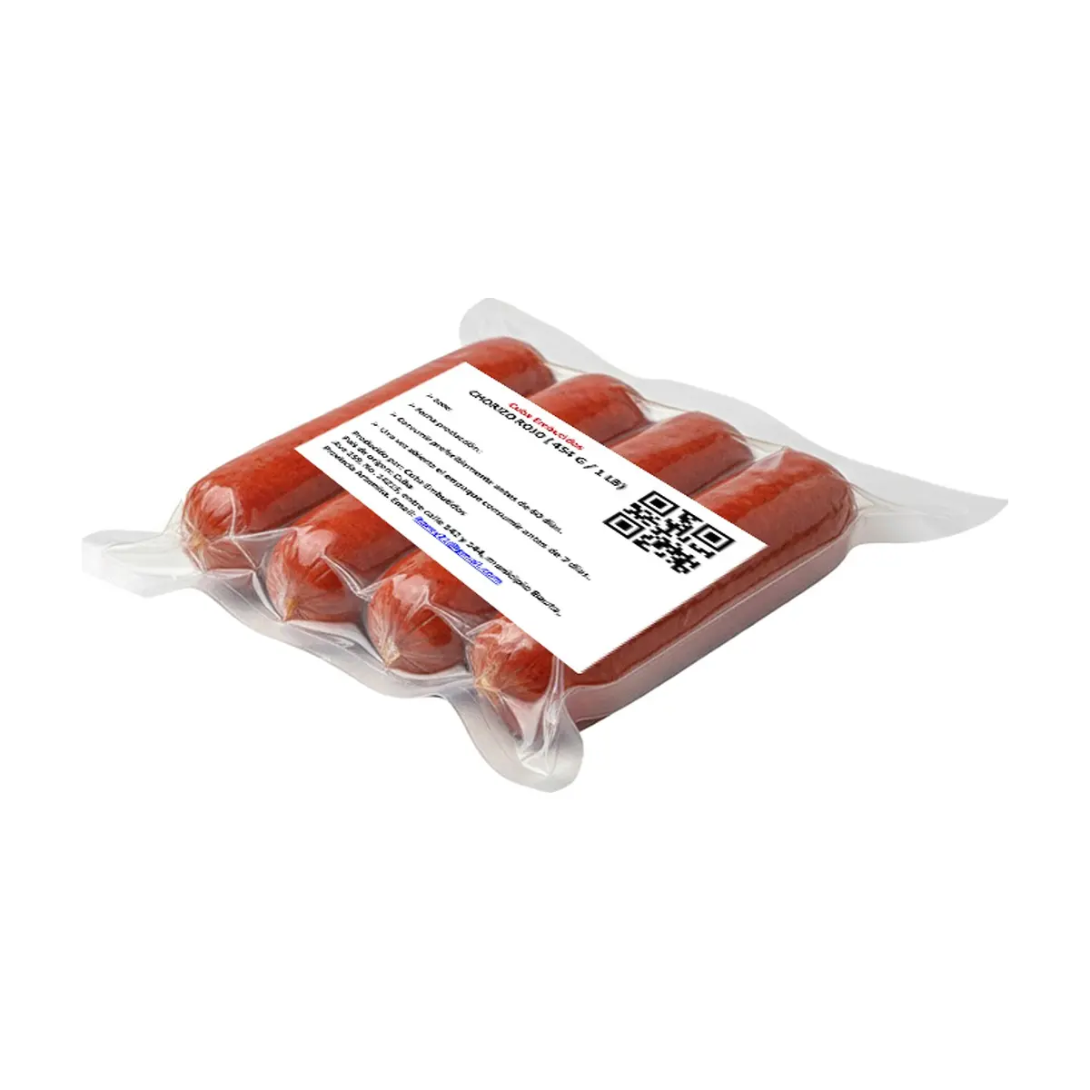 Chorizo rojo Cuba Embutidos (454 g / 1 lb) - Thumbnail 3