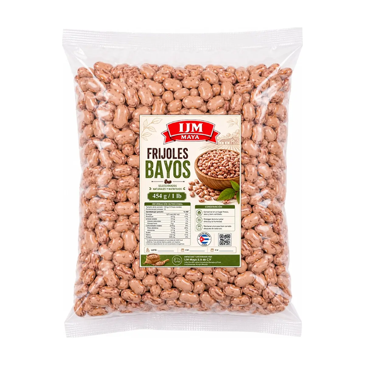 Frijoles bayos IJM Maya (454 g / 1 lb)