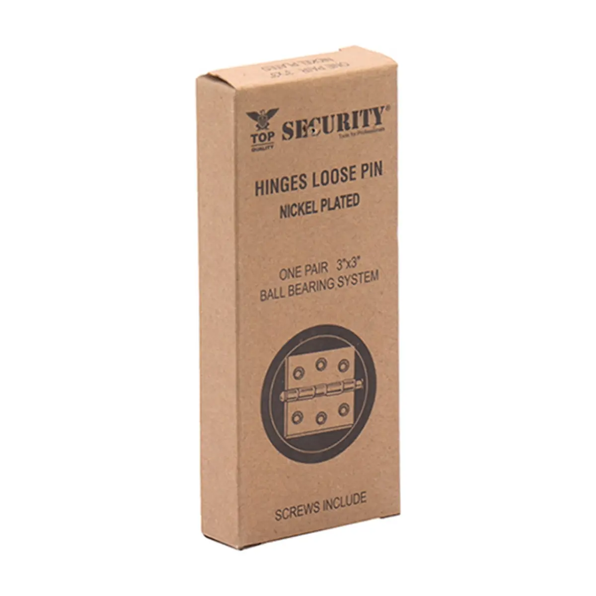 Bisagra de acero con terminación cromada de 76 mm x 76 mm Security (2 U) - Thumbnail 2