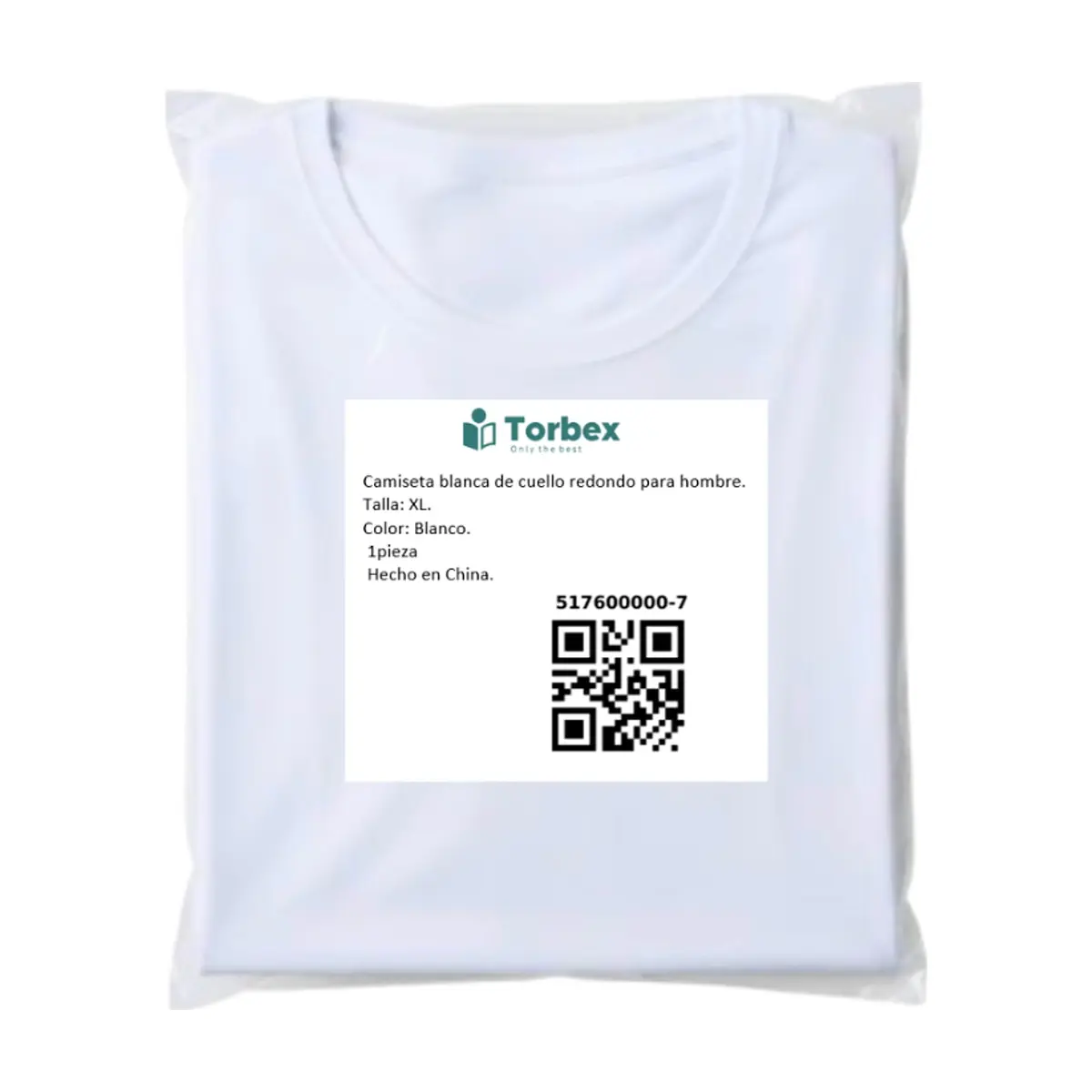Camiseta de cuello redondo para hombre Torbex (Talla XL) - Miniatura 3
