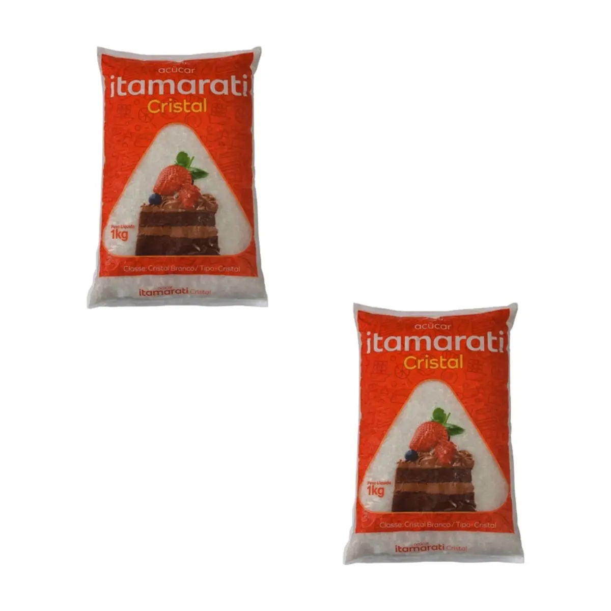 Azúcar blanca cristal Itamarati (2 x 1 kg / 2.2 lb)