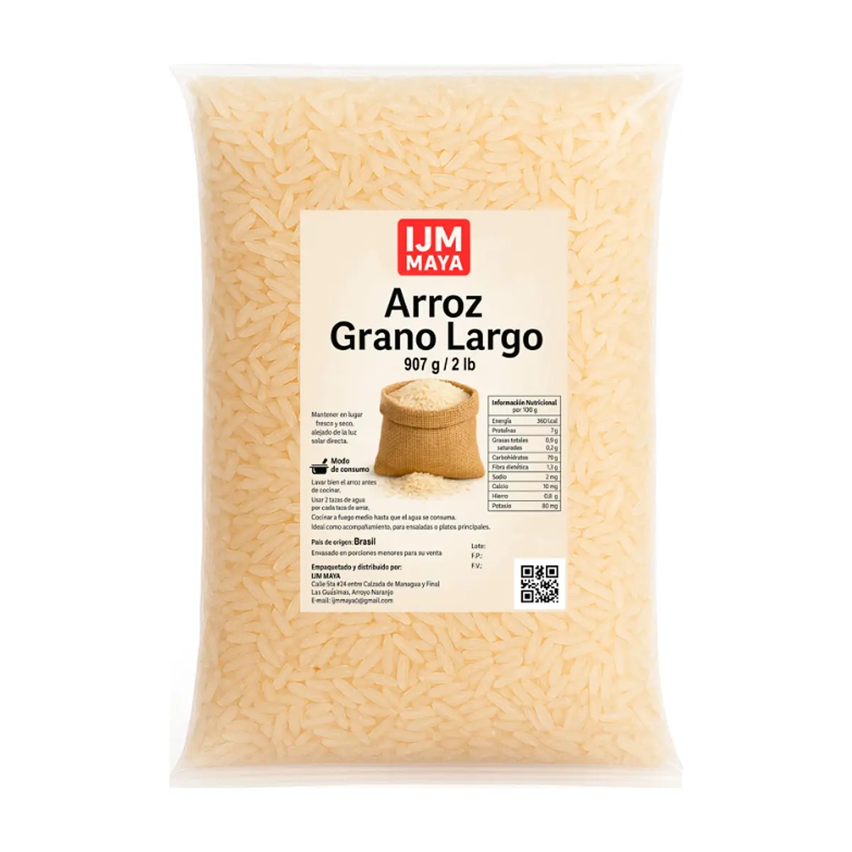 Arroz grano largo IJM Maya (907 g / 2 lb) - Thumbnail 2