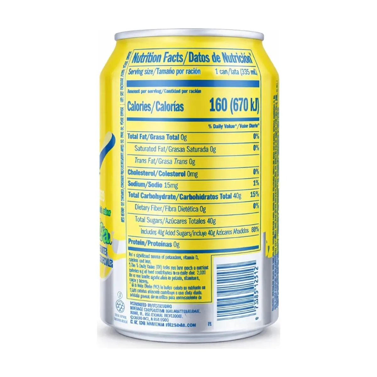 Refresco gaseado sabor piña Ritz (6 x 355 ml) - Thumbnail 2