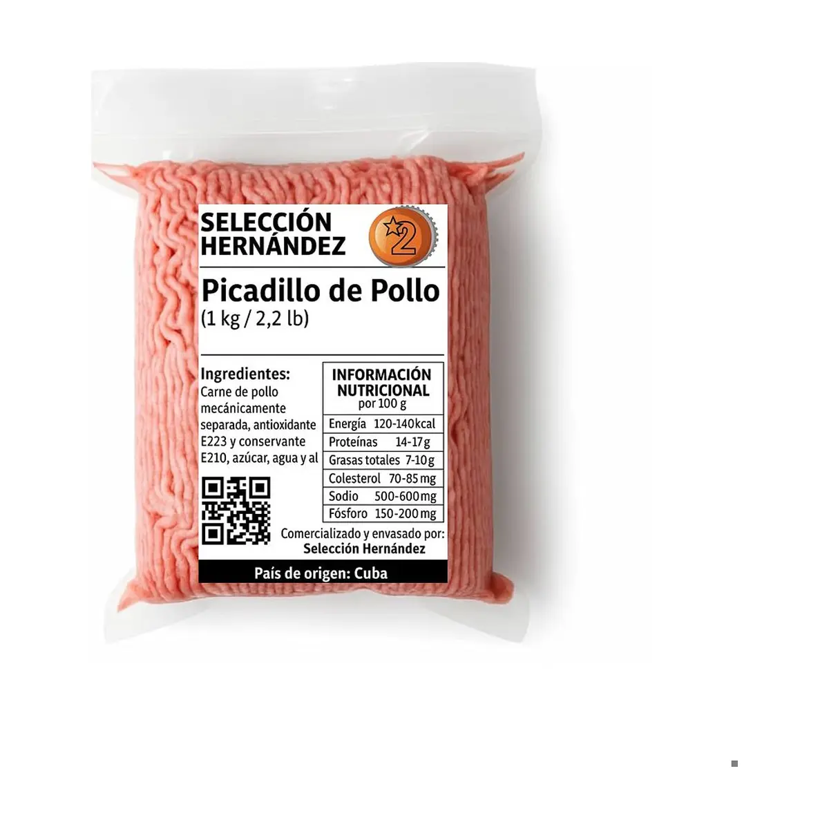 Picadillo de pollo Selección Hernández (1 kg / 2.2 lb)
