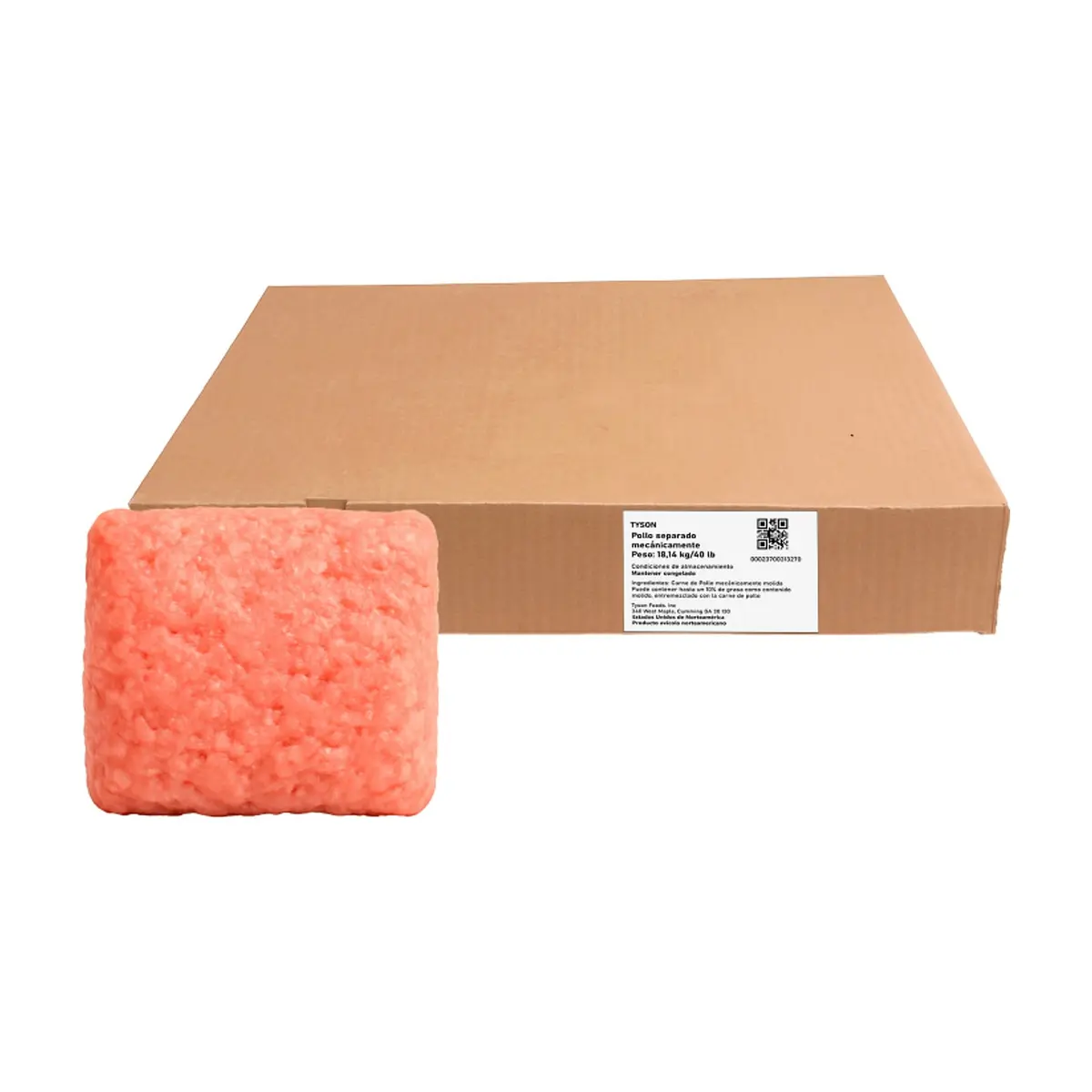Caja de carne de pollo separado mecánicamente Tyson (18.14 kg / 40 lb)