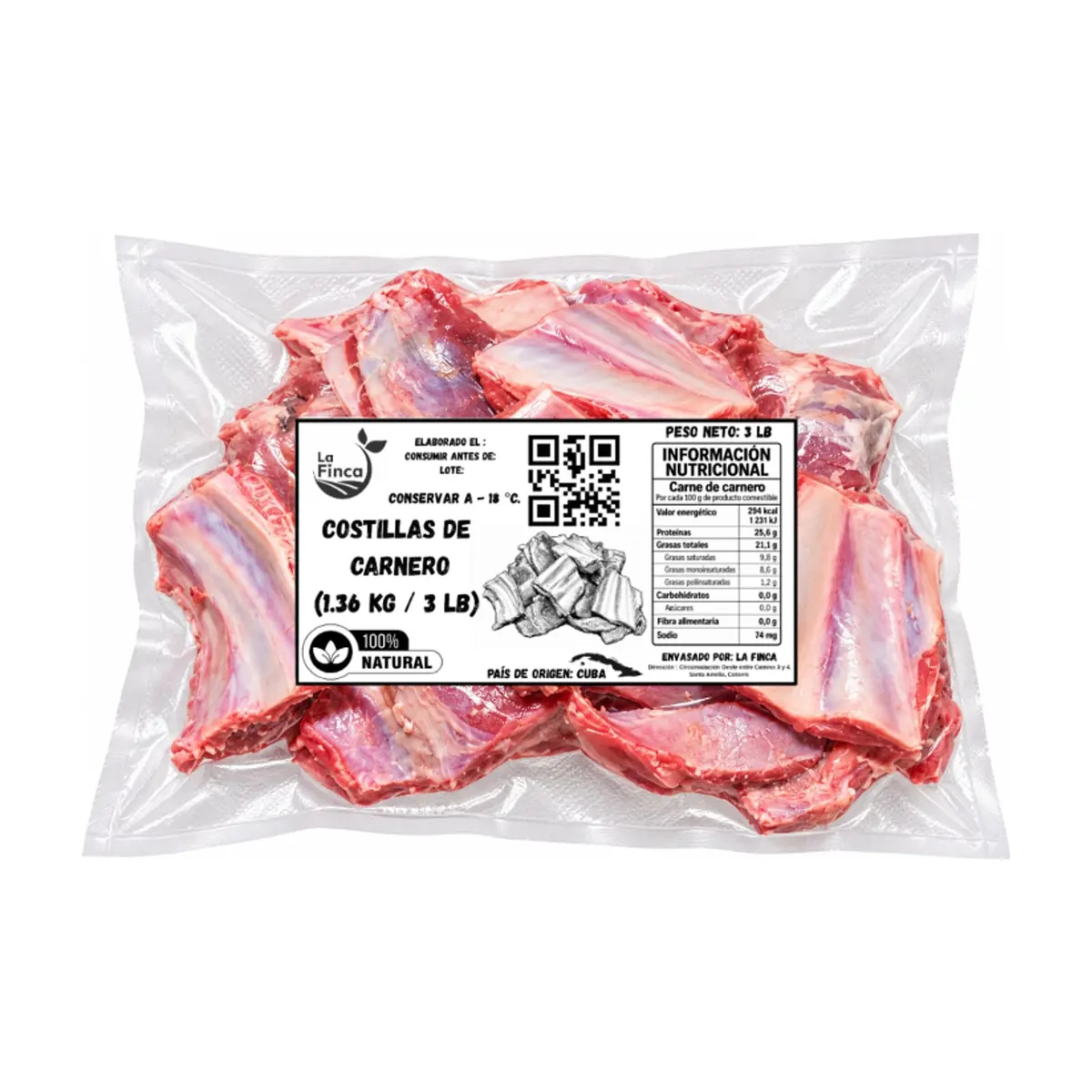Costillas de carnero La Finca (1.36 kg / 3 lb) - Miniatura 3