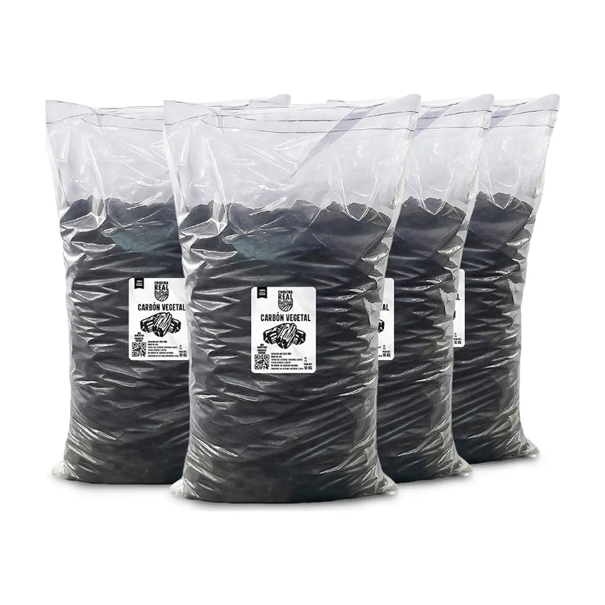 Carbón vegetal Cosecha Real (4 x 10 kg / 22 lb)