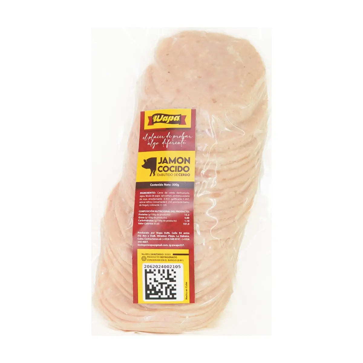 Jamón cocido lasqueado Wapa (500 g / 1.1 lb) - Thumbnail 6