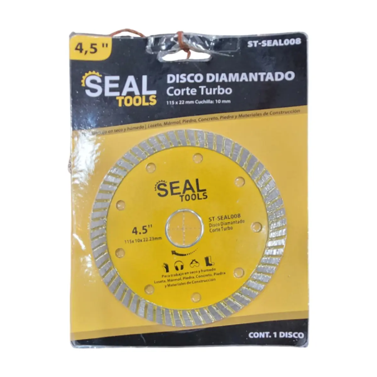 Disco de corte diamantado de 115 mm Seal Tools - Thumbnail 2