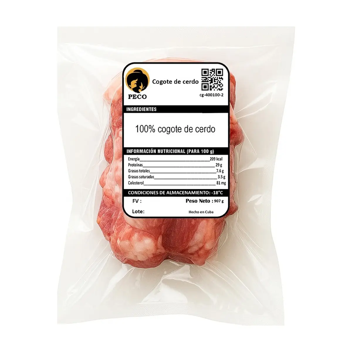 Cogote de cerdo Peco (907 g / 2 lb) - Thumbnail 2