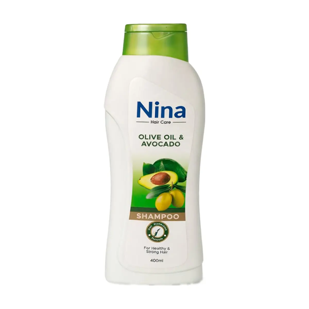 Champú con esencia de aceite de oliva y aguacate Nina (400 ml)