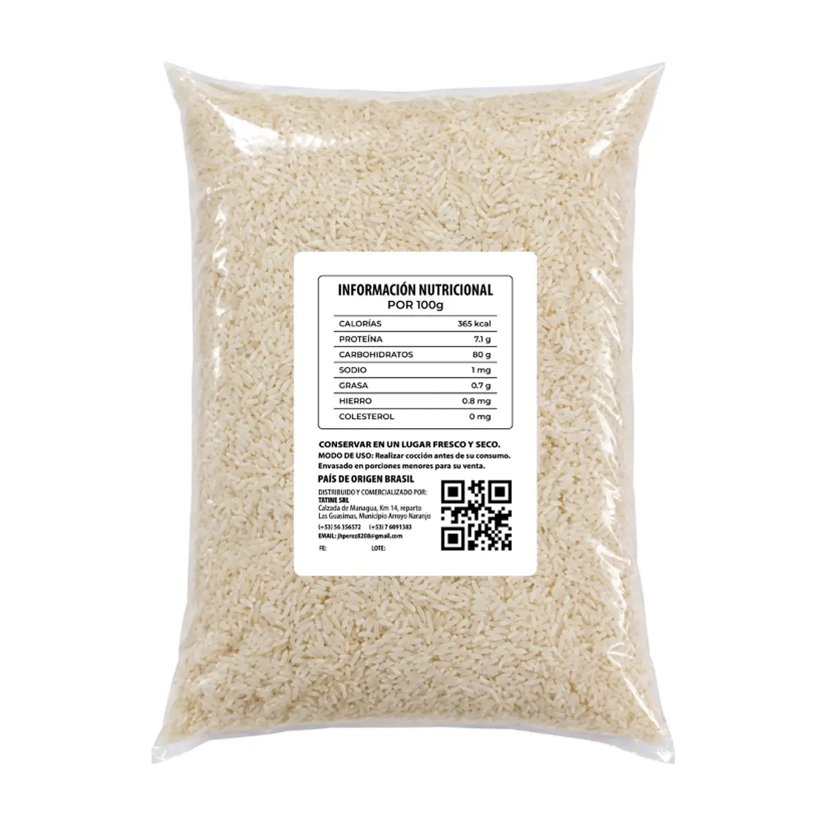 Arroz de grano largo Tatine (6 x 454 g / 1 lb) - Thumbnail 3