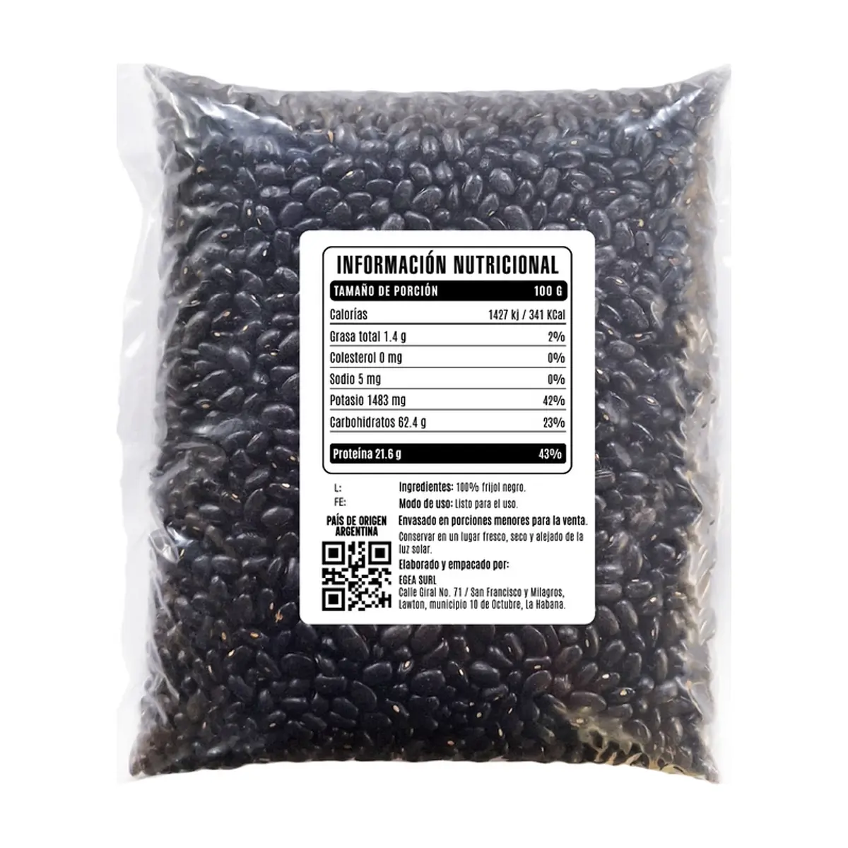 Frijoles negros EGEA (4.54 kg / 10 lb) - Thumbnail 3