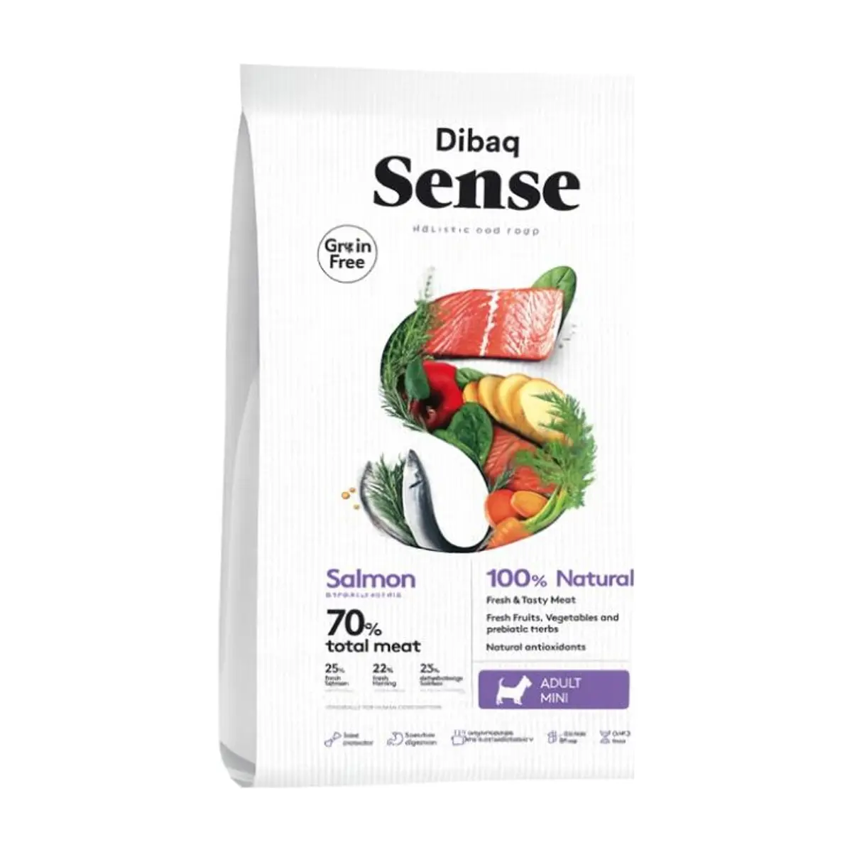 Alimento para Perros Mini Salmón (2 Kg) DIBAQ SENSE