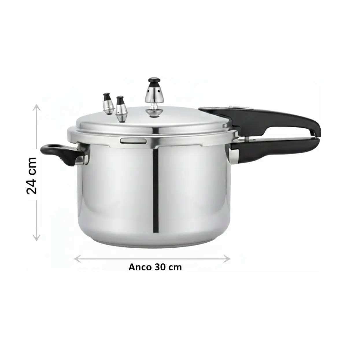 Olla de presion convencional aluminio 5.5 L CK-02-22E EKO - Thumbnail 2