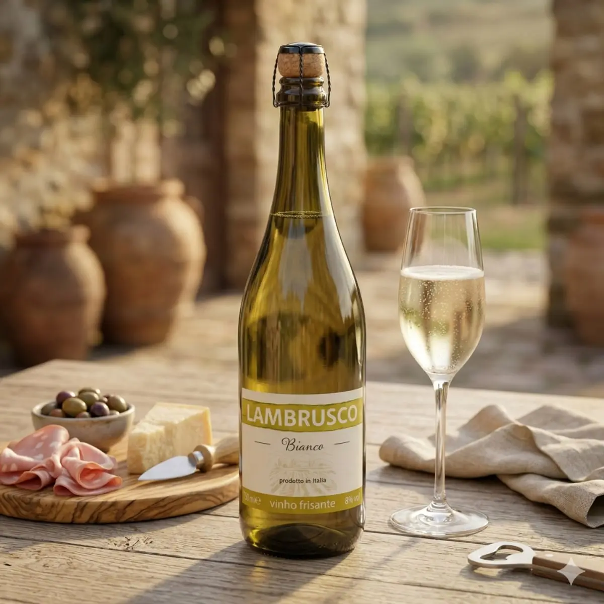 Vino blanco espumoso Lambrusco Continente (750 ml / 25.36 fl oz) - Thumbnail 5