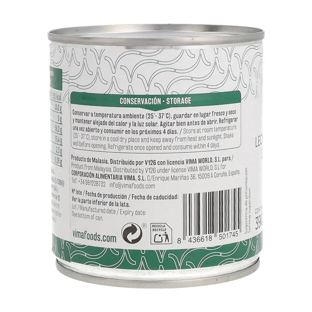 Leche condensada azucarada Vima Foods (3 x 390 g / 13.8 oz) - Miniatura 2
