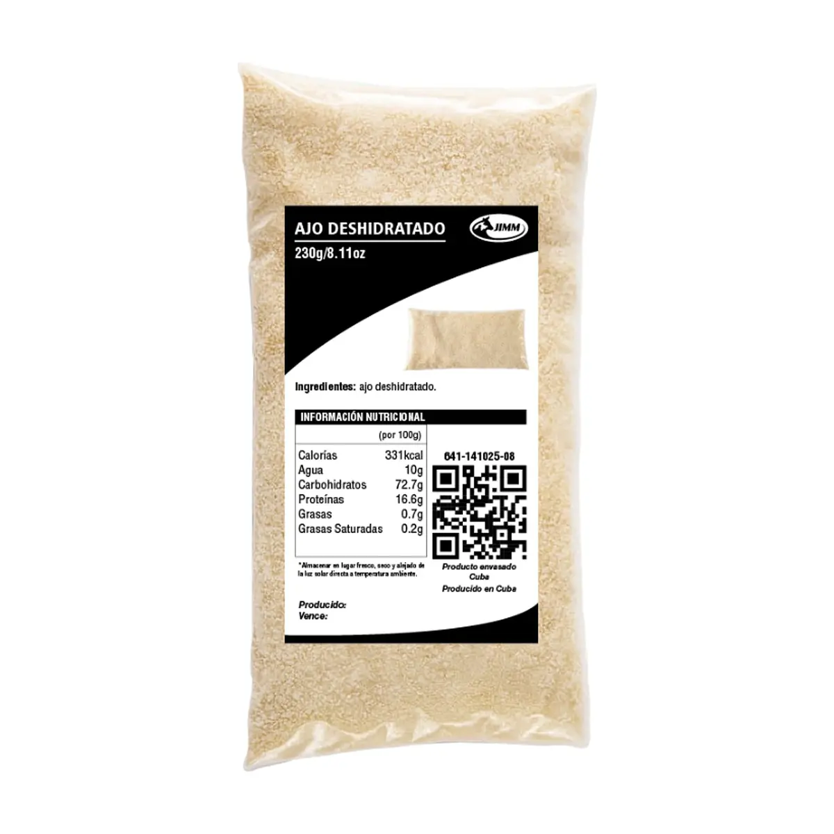 Ajo deshidratado Jimm (230 g / 8.11 oz) - Miniatura 1