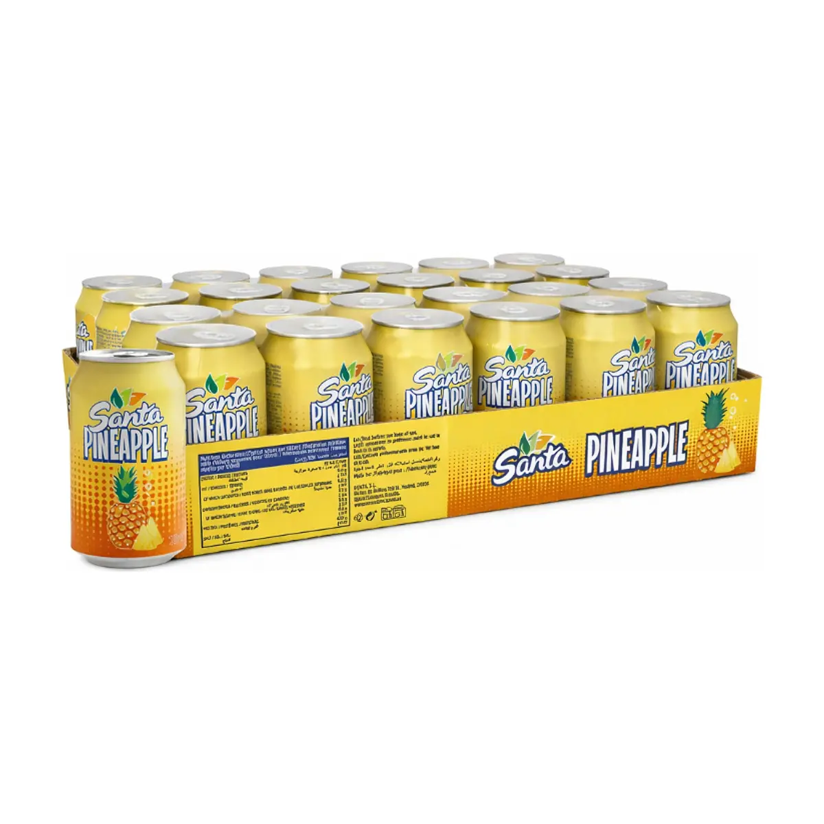 Refresco gaseado de piña Santa (24 x 330 ml) - Miniatura 1