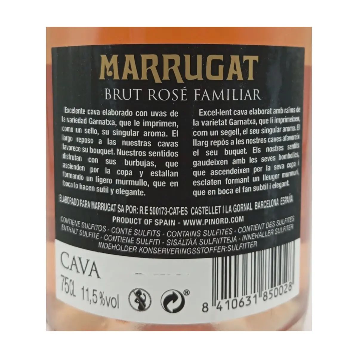 Vino rosado Cava Brut Marrugat (750 ml) - Miniatura 3