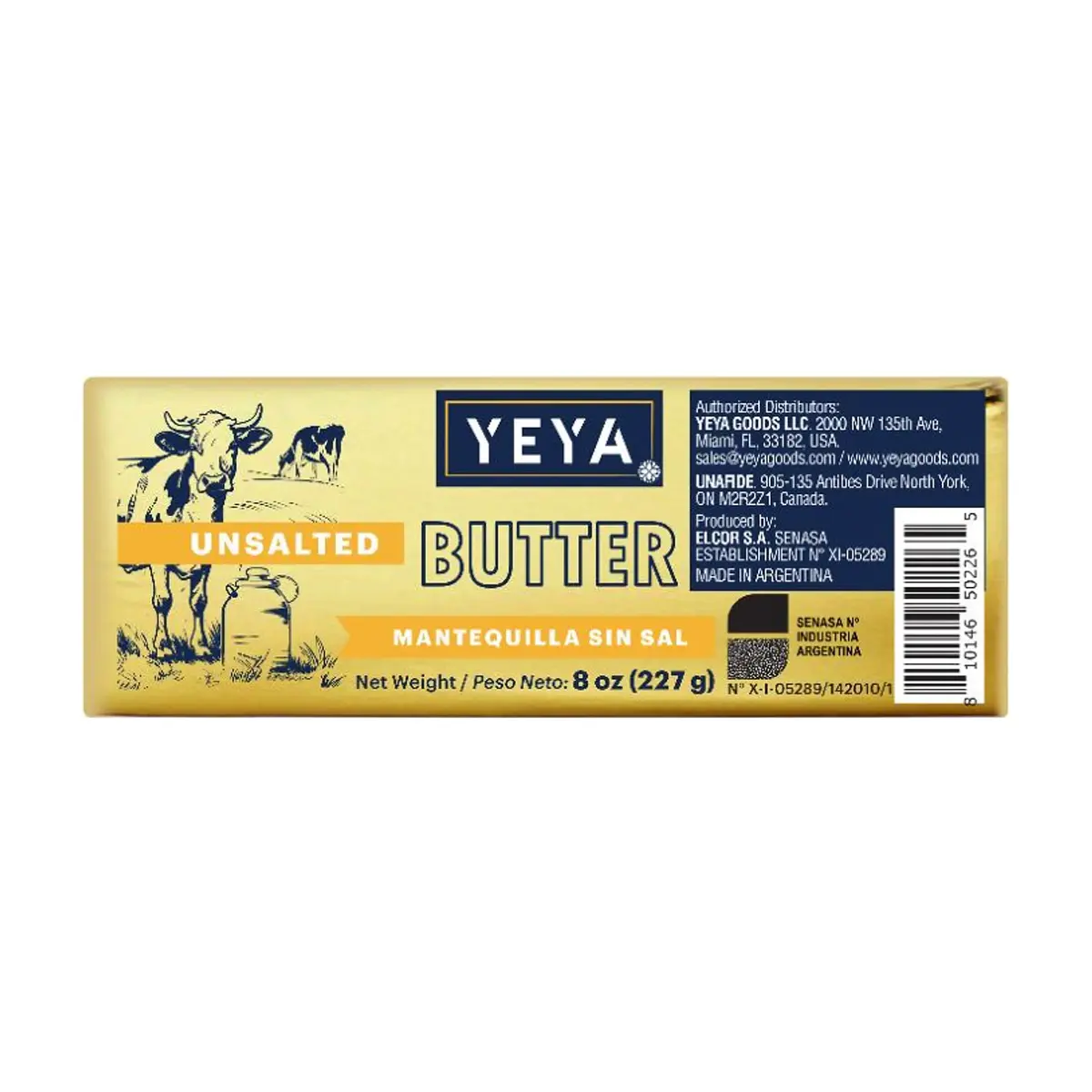 Mantequilla sin sal YEYA (3 x 227 g / 8 oz) - Thumbnail 2