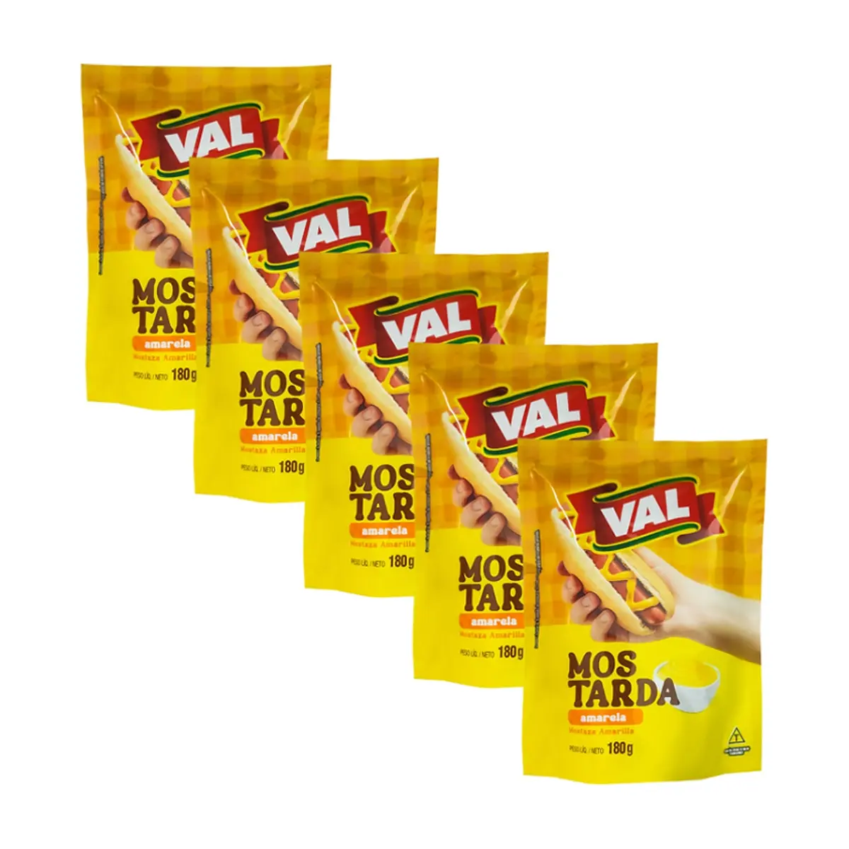 Mostaza amarilla (5 x 180g / 6.35 oz)