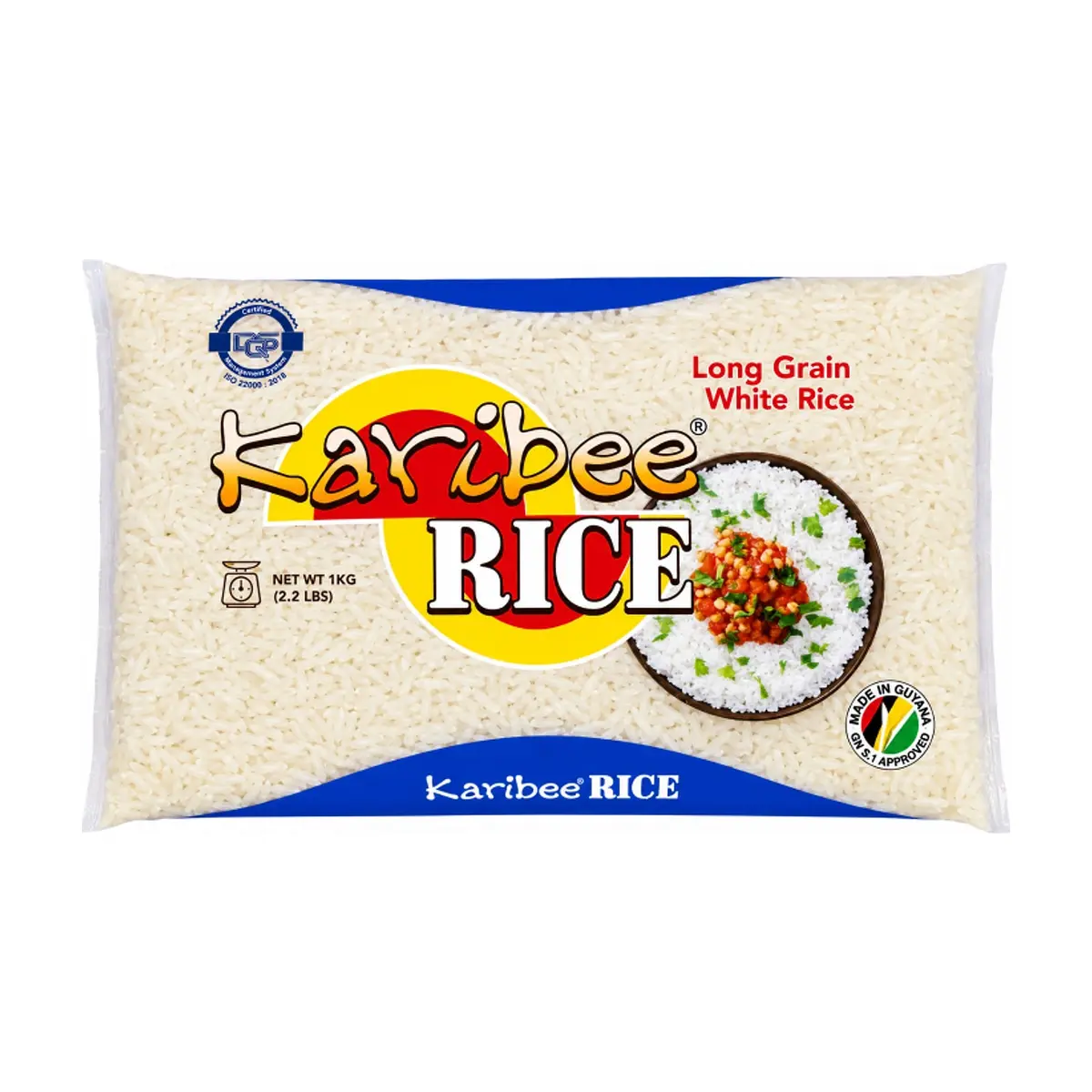 Arroz blanco de grano largo Karibee (1 kg / 2.2 lb) - Thumbnail 4