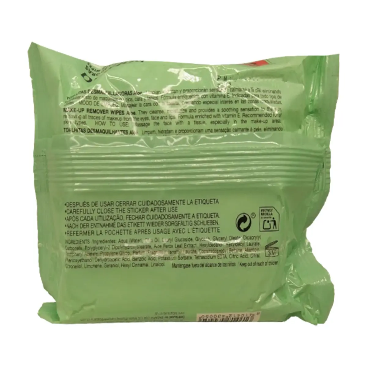 Toallitas desmaquilladoras con Aloe Vera Babaria (25 U) - Thumbnail 2