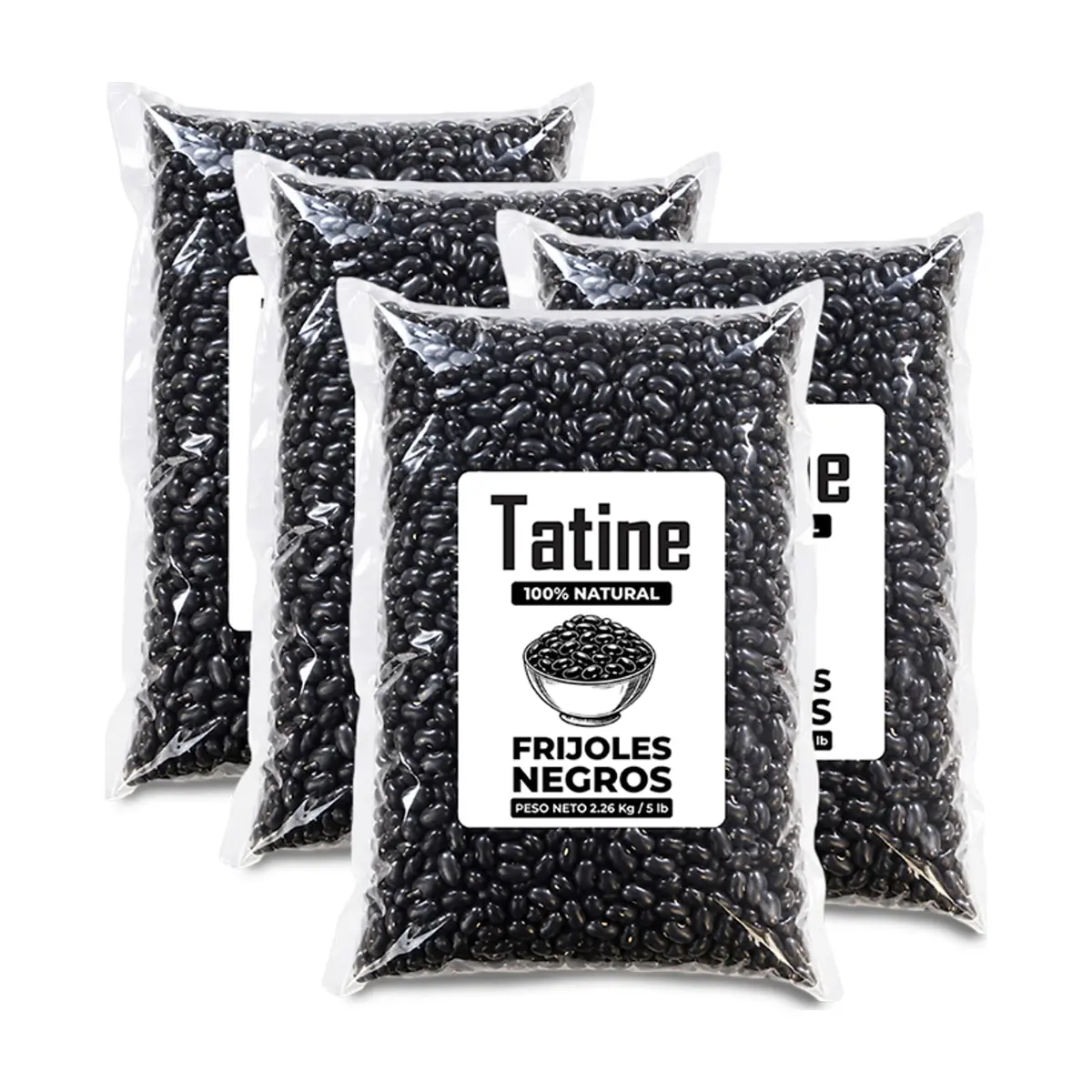 Frijoles negros Tatine (4 x 2.26 kg / 5 lb)