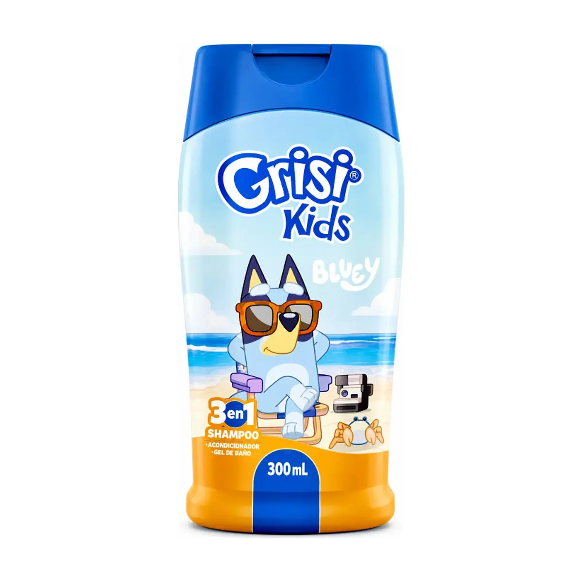 Champú infantil 3 en 1 aroma mora azul Bluey Grisi Kids (300 ml)
