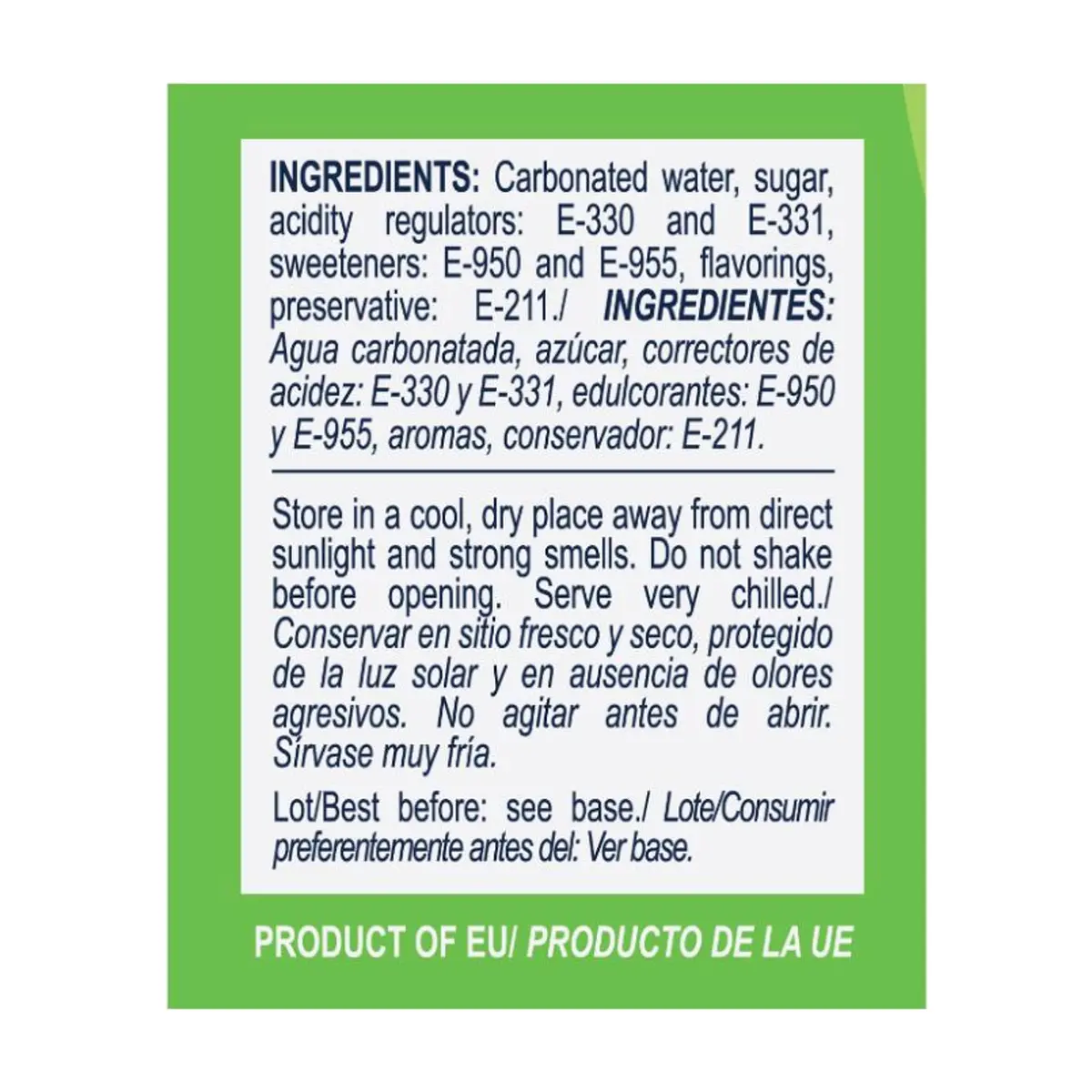 Refresco gaseado de limón YEYA (6 x 330 ml / 11.2 fl oz) - Thumbnail 4