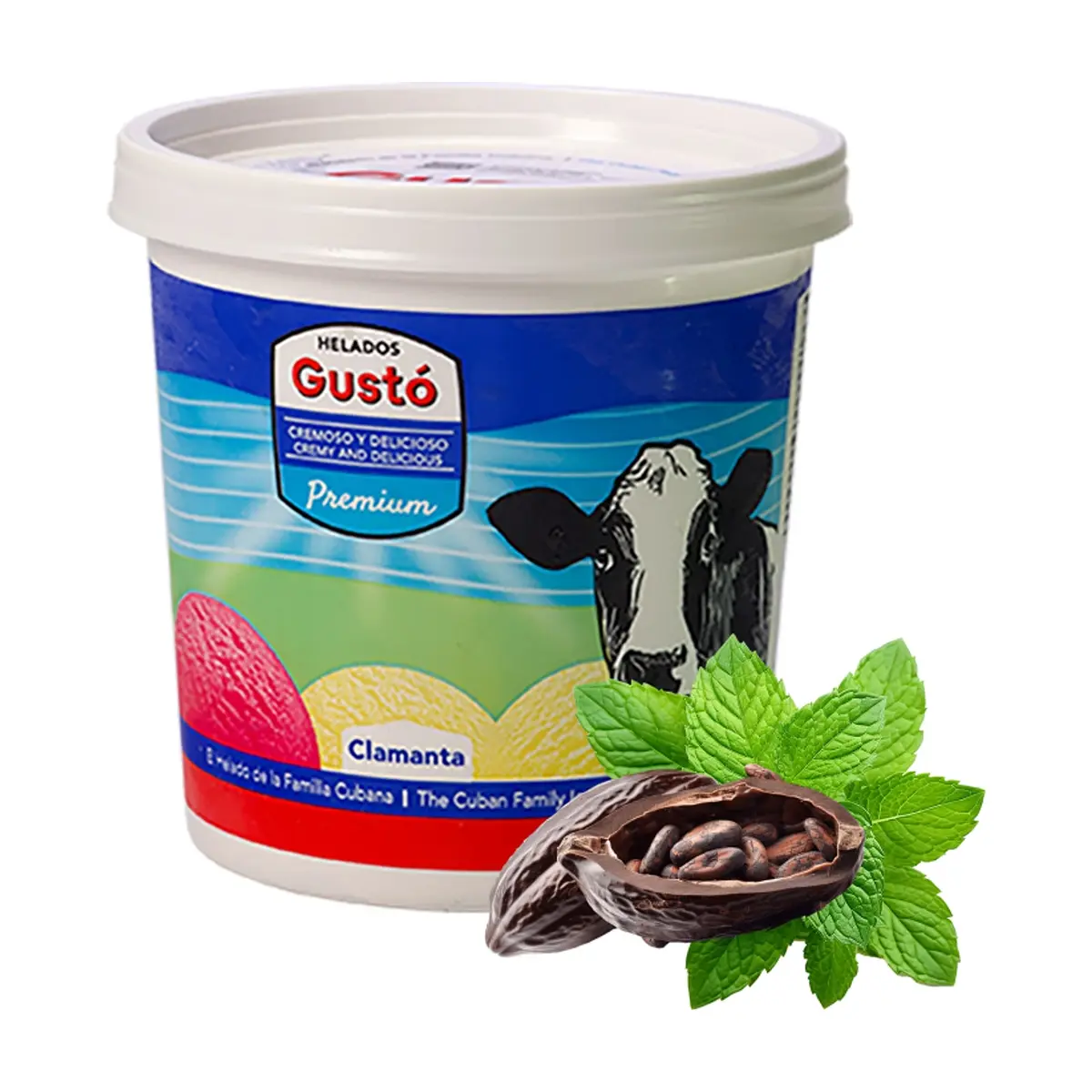 Helado de chocomenta Gustó Premium (1 L) - Miniatura 1