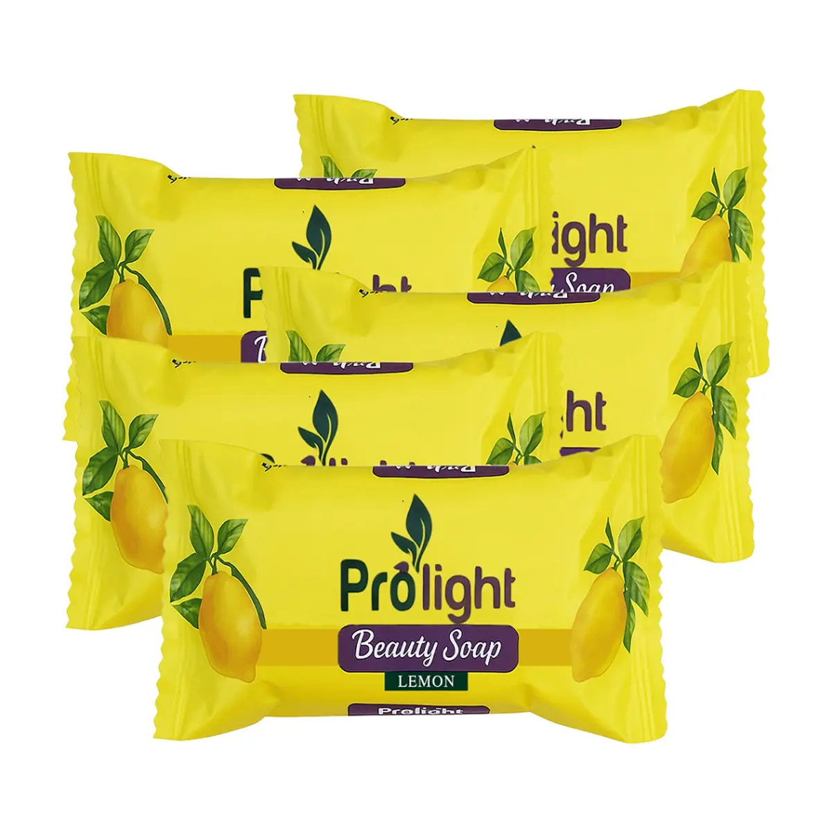Jabón de belleza con fragancia a limón Prolight (5 x 100 g / 3.52 oz)