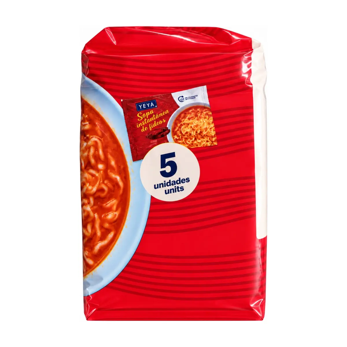 Sopa instantánea de fideos con sabor a res YEYA (5 x 75 g / 2.6 oz) - Thumbnail 3