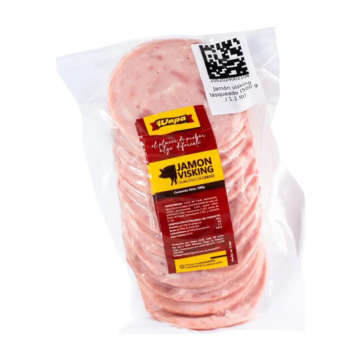 Jamón viking lasqueado Wapa (500 g / 1.1 lb)