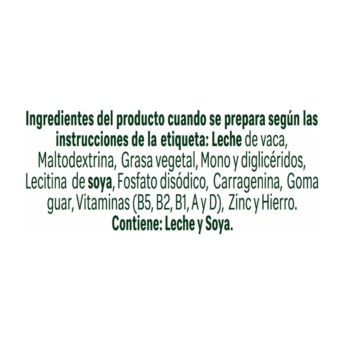 Producto lácteo combinado con grasa vegetal en polvo Nutri (120 g / 4.23 oz) - Thumbnail 3