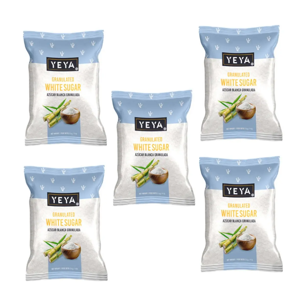 Azúcar blanca granulada YEYA (5 x 5 kg / 11 lb) - Miniatura 1
