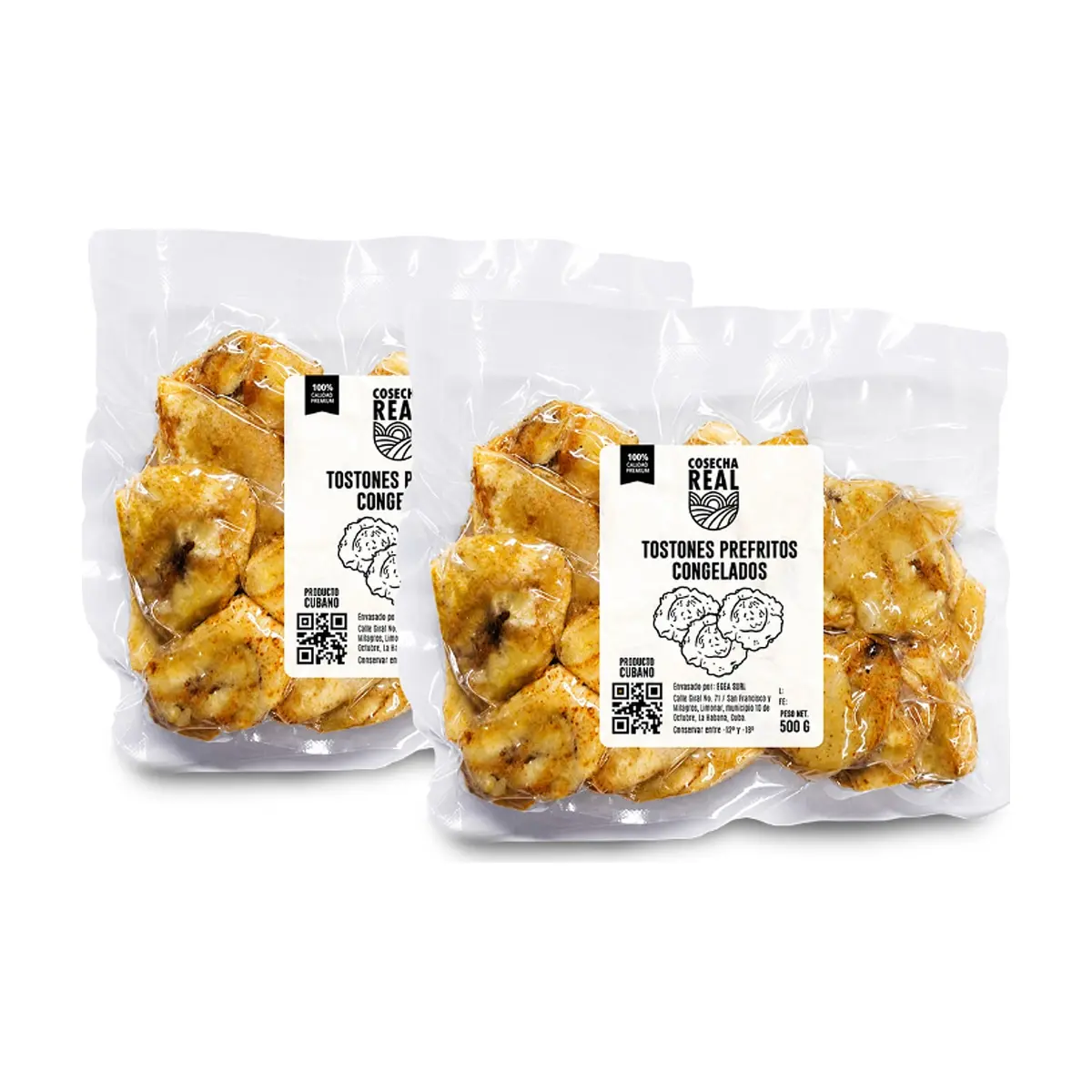 Tostones prefritos congelados Cosecha Real (2 x 500 g / 1.1 lb)