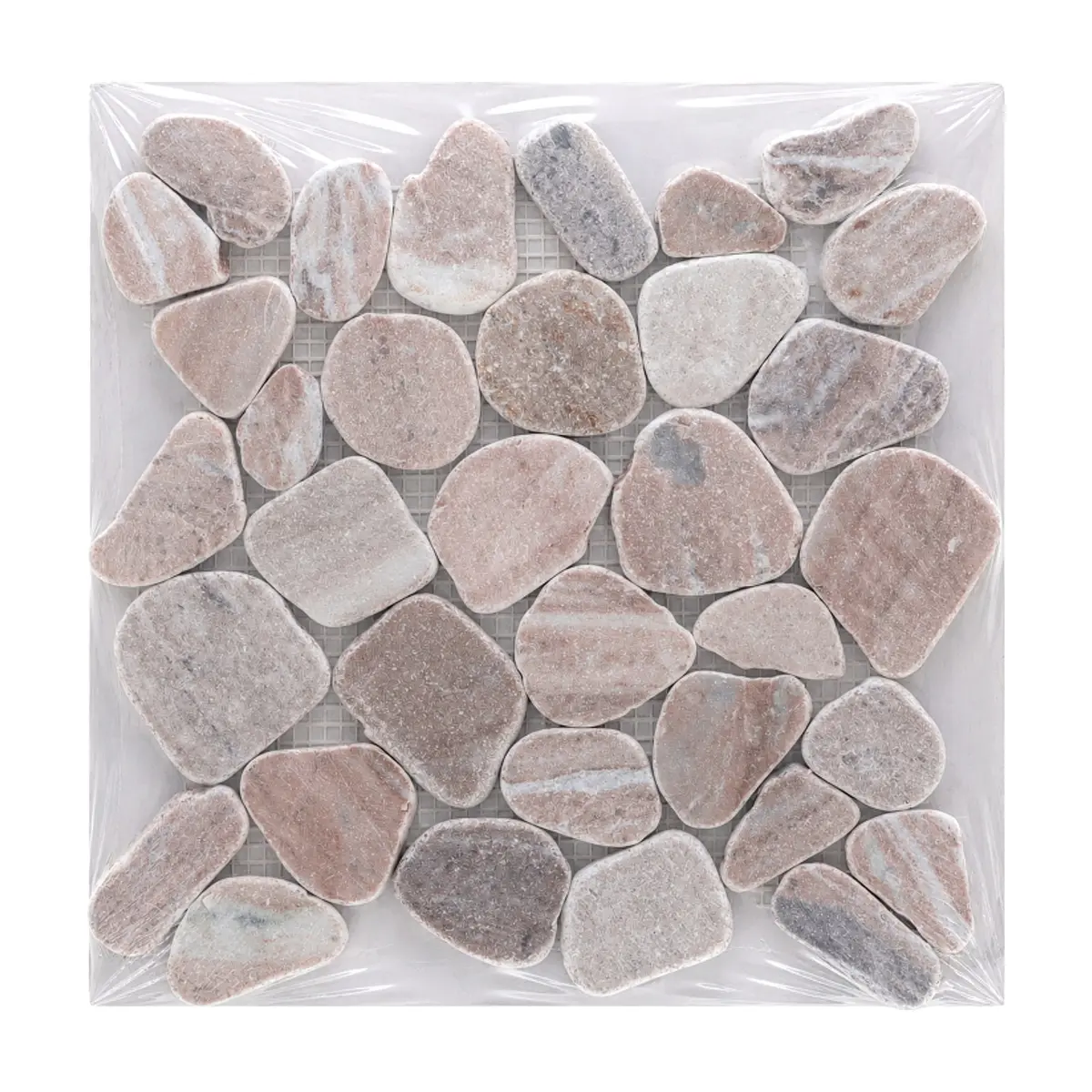 Caja de losas - Mosaico Fantasy Brown 27 x 27 cm – piedra natural Zeric (10 U)